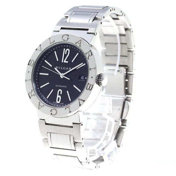 BVLGARI BVLGARIBVLGARI BB38SLAUTO Date Black Dial Automatic Men's Watch_830052 - Picture 1 of 6
